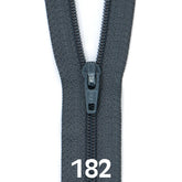 Rits 30 cm | YKK spiraal 3 | 182 donker grijs Rits RITS - YKK - 3 - 30CM - 182 - DONKER GRIJS